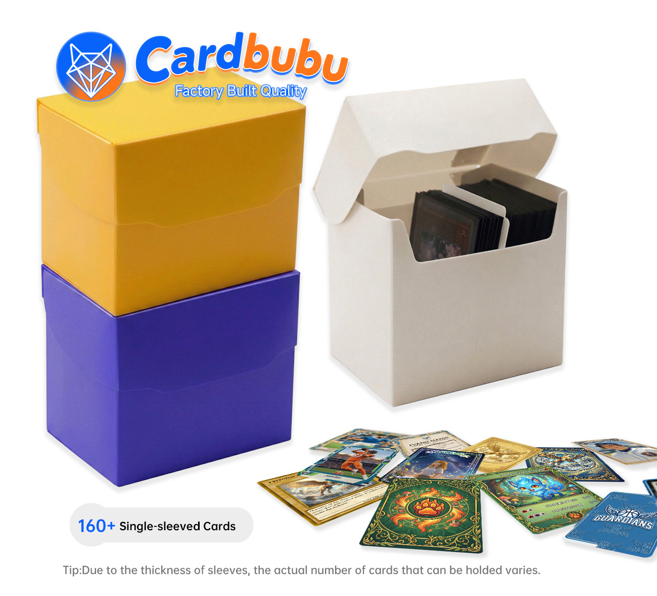 PT CG Pokemon Card Organizer Box Plastic Collectible Party Card File Box With Dividers