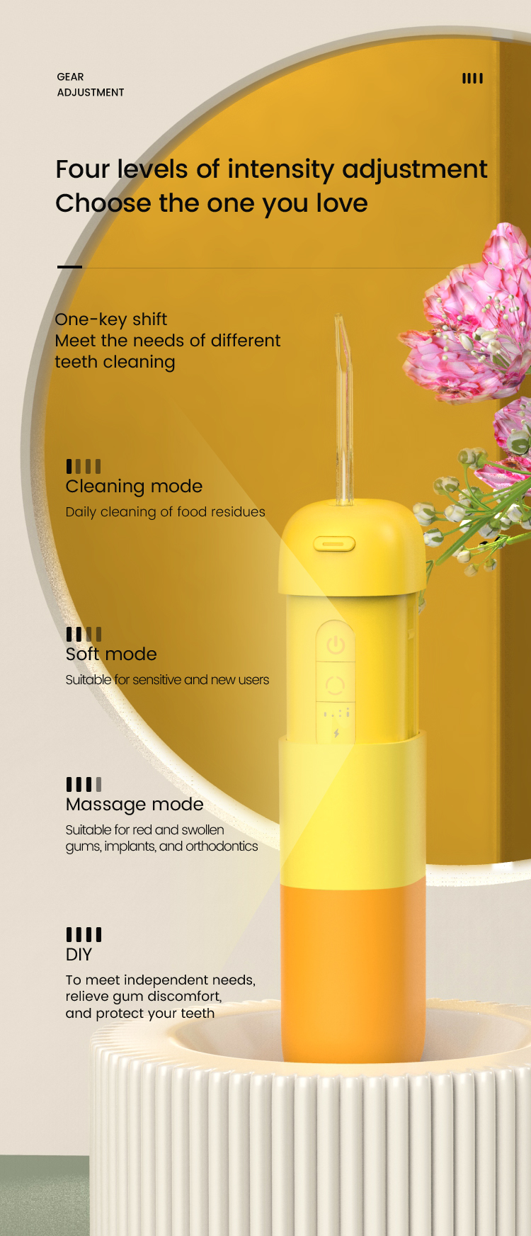 Установки мини Nicefeel устное Irrigator 200ml давления воды DIY