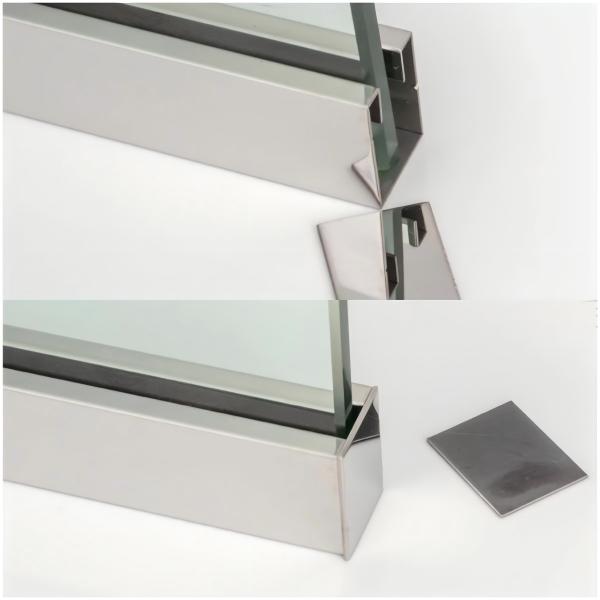 Stainless Steel Shower Glass U Channel Rustproof Shower Screen Wall Channel