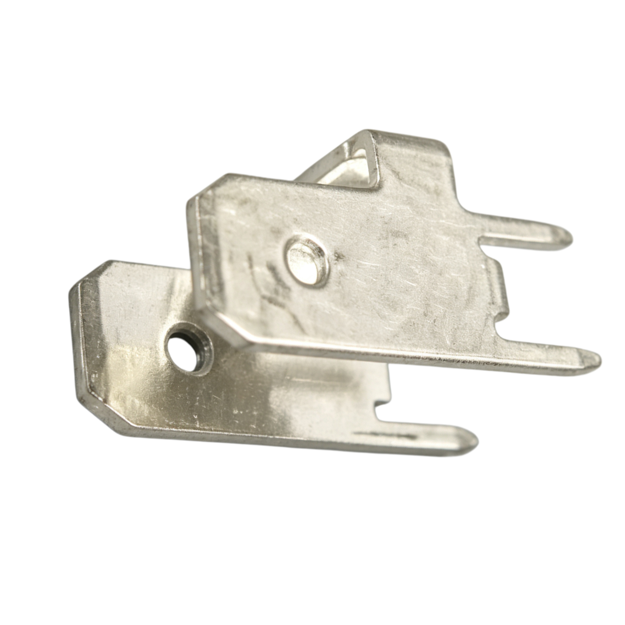 Precision Brass PCB Solder Terminal with Tin Plated Surface and Progressive Die Stamping for Electronics
