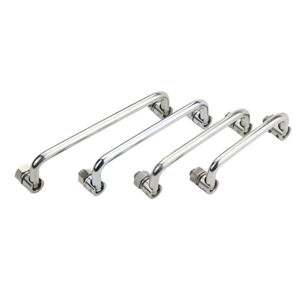Chrome Plated Stainless Steel Handles , Folding Pull Handle For Electric Cabinet