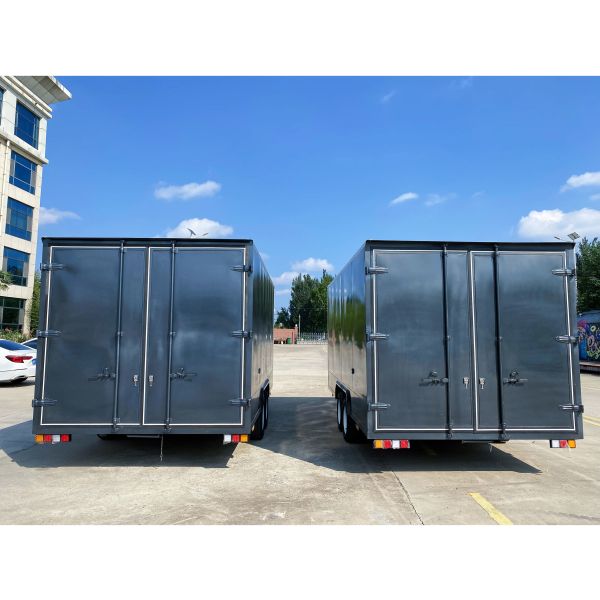 Remorques à caisson en acier, personnalisables, remorque de fret fermée