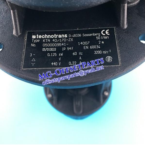 HD CIRCULATING PUMP, 71.196.2816/01, HD OFFSET PRINTING MACHINE ORIGINAL USED PARTS