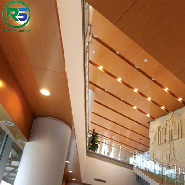 Wooden PVDF Coated Aluminum Wall Panels Interior Decor 2.0mm 2.5mm 3.0mm Thickness
