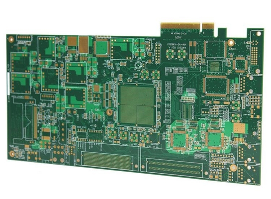 10 FR4 ENIG PCB слоев производства монтажной платы с золотым пальцем