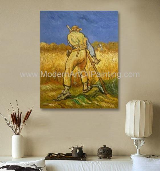 Reproduções da pintura a óleo/lona mestras de Van Gogh Farm Painting On