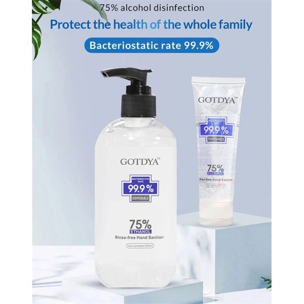 GOTDYA 300ml Wash Free Hand Alcohol Spray Gel Hand Sanitizer with 75% Alcohol Hand Soap for Daily Health Care