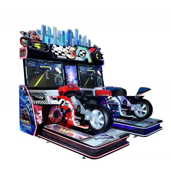 42 Inch Screen Moto Racing Simulator Motorcycle Gaming Simulator 400 Watt