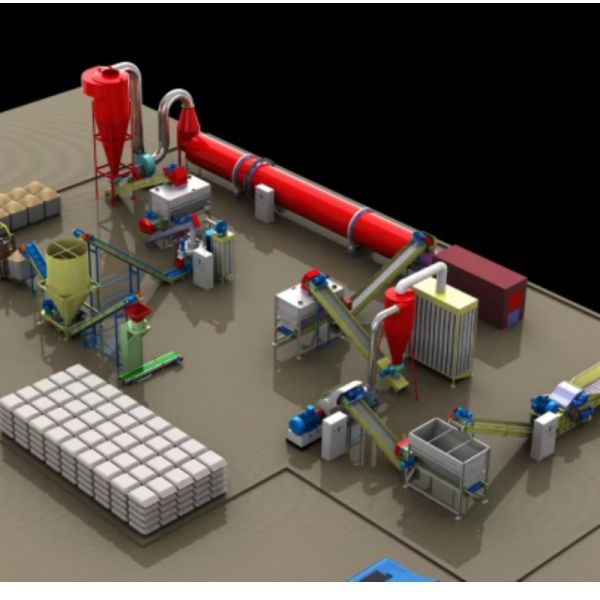 Rice Husk Vertical Pellet Mill 5Ton/H Biomass Ring Die Pellet Machine With Packing Machine