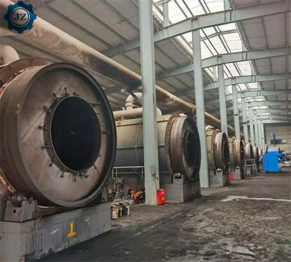 50ton Scrap Tyre Rubber Powder Pyrolysis Production Line For Fuel Oil