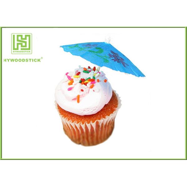 100% Birch Wood Wedding Cupcake Toppers Cupcake Toothpicks With Flag