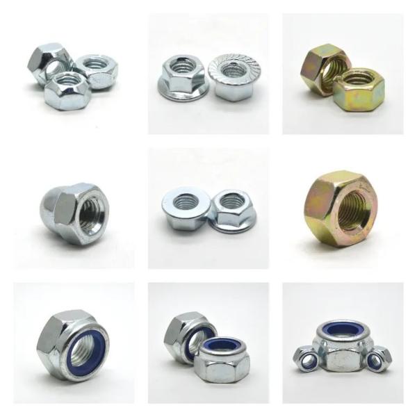 Hex Flange Lock Nuts CNC Custom / Standard Sizes Hex Nuts