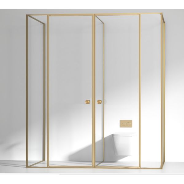 Acero inoxidable fundición de precisión Sala de ducha manija de puerta redonda