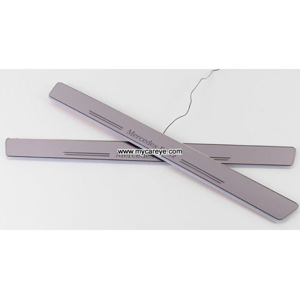 Mercedes-Benz E-Class E350 E400L car Moving LED lights sill door pedal