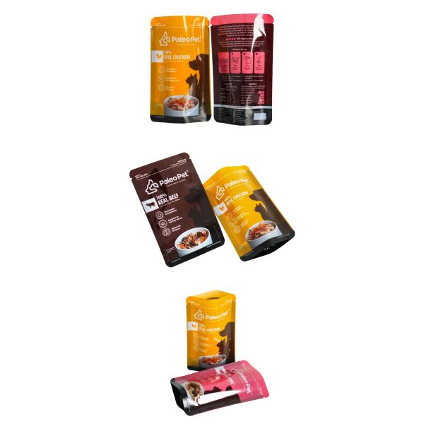 Custom Plastic Ziplock Pet Food Bag Moisture-Proof Pet Packaging Bags For Dog Cat Food