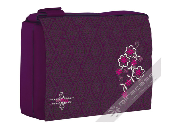Fashion 15.6  Womens Laptop Messenger Bag with Patterns Printing and 210D Polyester Inner