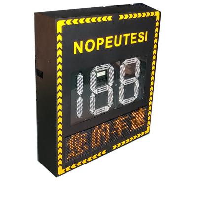 12 polegadas ou 13,4 polegadas de dígitos LED VMS placa de radar sinais de limite de velocidade P10 pixel Pitch