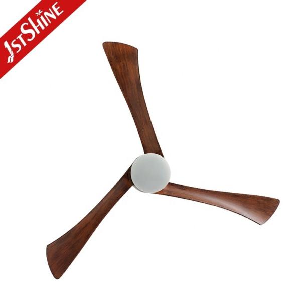 110-240V/50Hz-60Hz LED ventilador de teto com controle remoto e lâminas de madeira por 1stshine