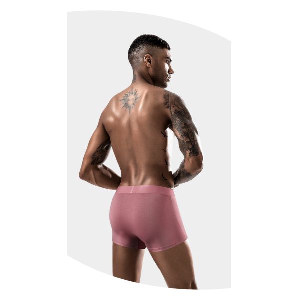 Regenerated Cellulose Mens Breathable Panties Solid Color Seamless Boxer Briefs Mens