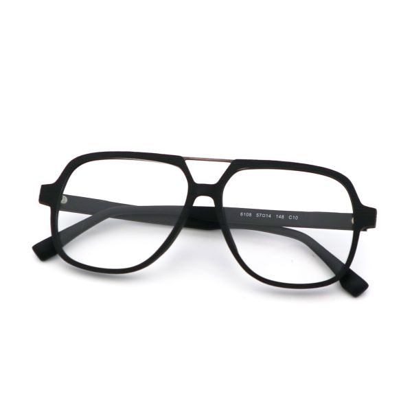 Handmade Retro Imitation Wood Acetate Optical Glasses Frame For Men And Women