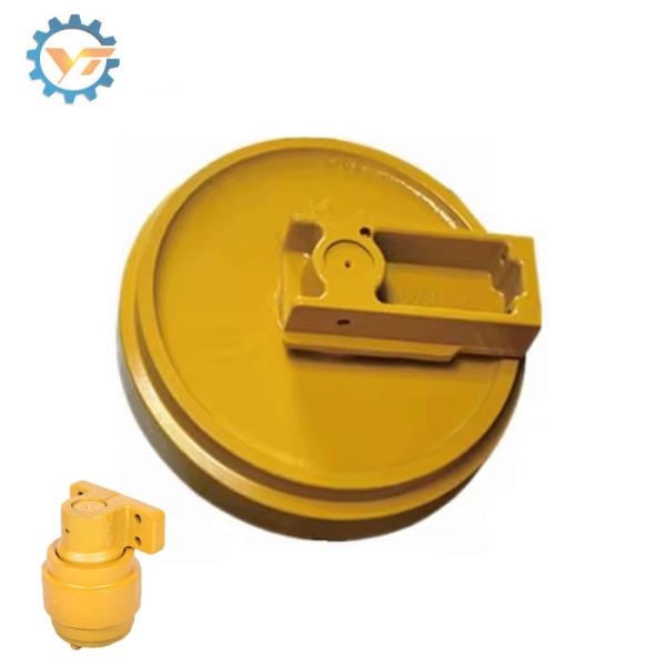 ZG50Mn Metal Front Idler Assembly para Bulldozer Subcarro Reparação de Peças Tratamento térmico HRC 48-56