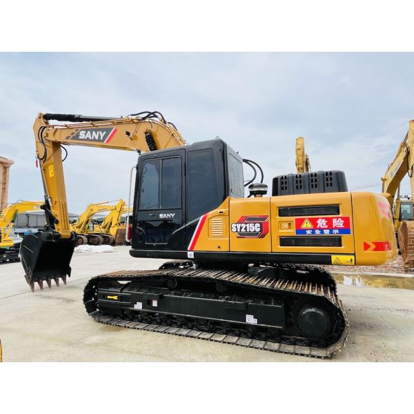 90% New Secondhand Sany SY215C Hydraulic Excavator Used 21-ton Backhoe Excavator