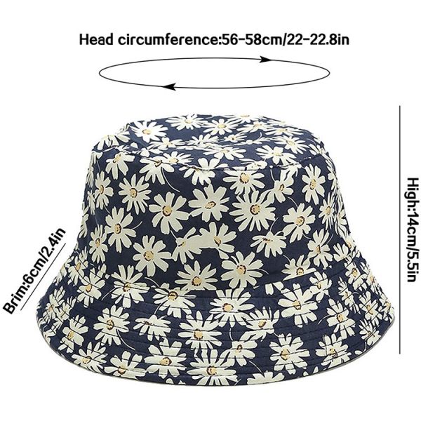 Solid Color Fisherman Bucket Hat for Women Men Reversible Cotton Summer Sun Beach Fishing Cap