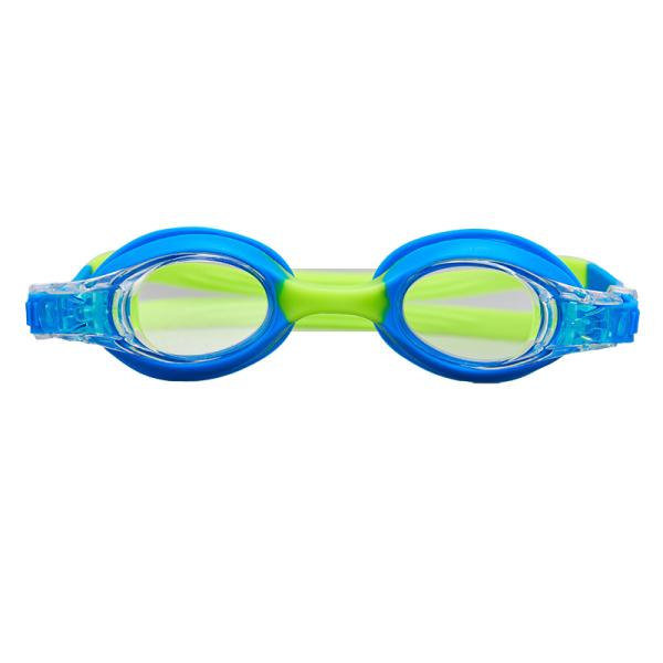 Anti-niebla y protección UV niños gafas de natación con correa ajustable y puente de nariz de silicona cómodo para niños