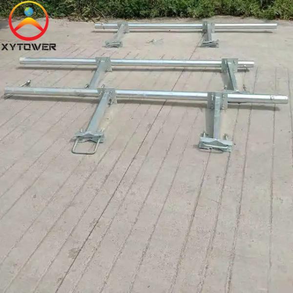 Self Supporting Hot Galvanized Steel Pipe Telecommunication Rooftop Antenna Tower