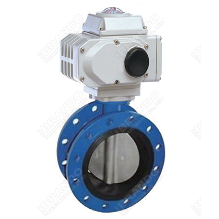 Мягкий тип литое железо вафли электрического силового привода уплотнения клапан-бабочки 4 дюйма