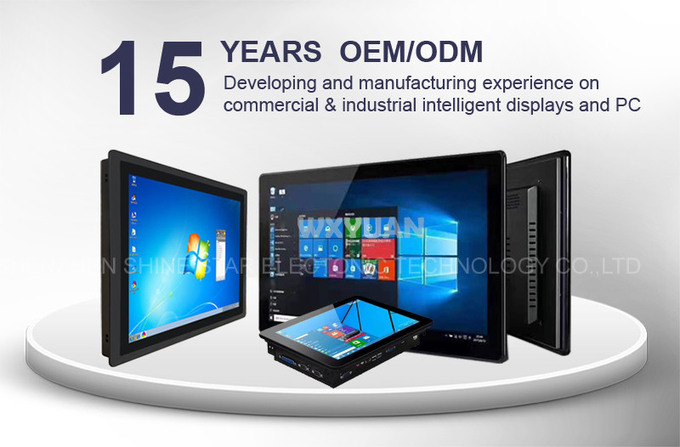 Алюминиевый сплав 19 дюймовый интегрированный настоящий плоский сенсорный экран промышленный ПК-панель All-In-One