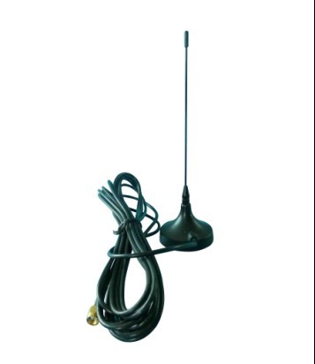 85 mm 3G System Rubber Magnetic Base Antenna Black 1920 - 2170 MHz 3 dBi For Car