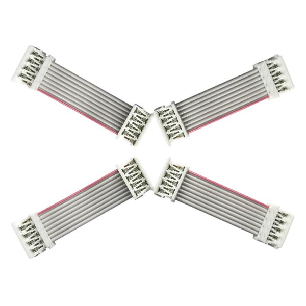 Passo liso Grey Color do comprimento 2.54mm 1.27mm dos cabos de fita UL2651 15cm