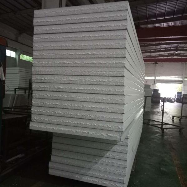 grey white EPS sandwich waterproof wall panels 1150-100-0.376mm for prefab buildings