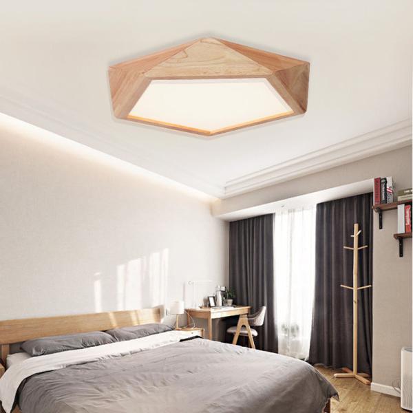 Natural wood ceiling Lights For Bedroom Living room Kitchen Lighting Fixtures (WH-WA-06)