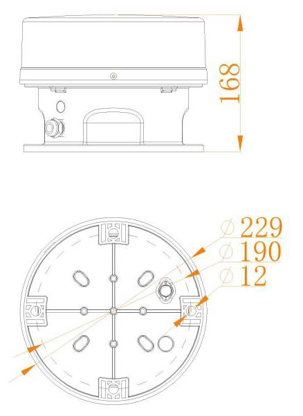 Solar Aviation Obstruction Light LED Red Medium Intensity with IP66 Aluminum Alloy and ≥2000cd Brightness