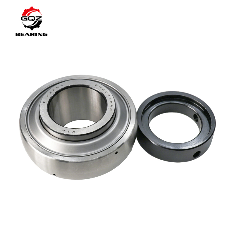 203KRR Cylindrical Outer Ring Insert Ball Bearing Double R Lip Seal 16.256x40x18.288mm Tractor Harrow Agricultural Equipment