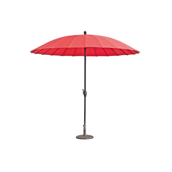 Fiberglass Steel Outdoor Sun Umbrella Multicolor For Garden Table