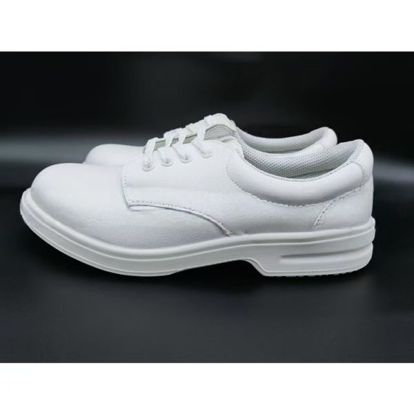 White Leather Nursing Shoes Durable Polyurethane Sole Shoes For Men And Women