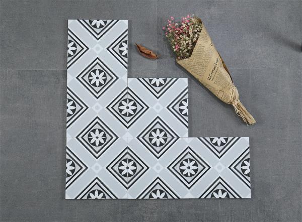 Gray Antibacterial Ceramic Rustic Tile 200x200mm for Kitchen Walls