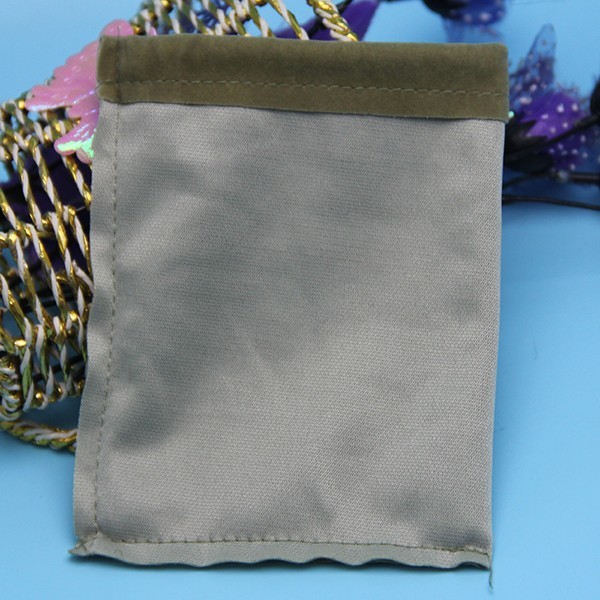 Пурпурный изготовленный на заказ мешок ювелирных изделий Дравстринг бархата логотипа 8кс10км