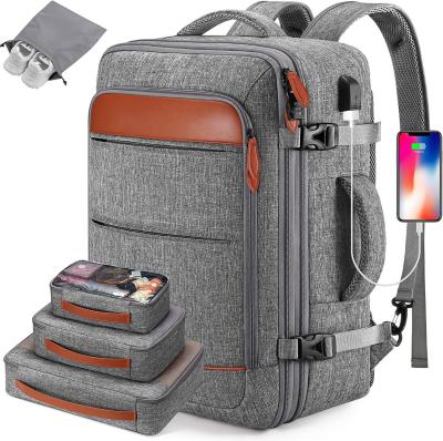 42L Port sur bagage vol approuvé élargissable bretelles cachées sac de voyage week-end avec cubes d'emballage