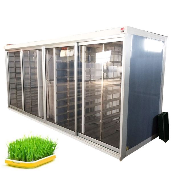 Гидропоническая система кормов для животных Машина для прорастания ячменя 100 кг в день