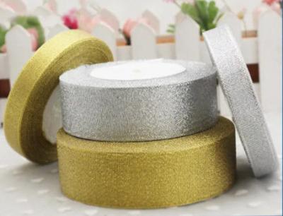 High Color Fastness Silver Gold Ribbon For Gift Crafters Wedding Party