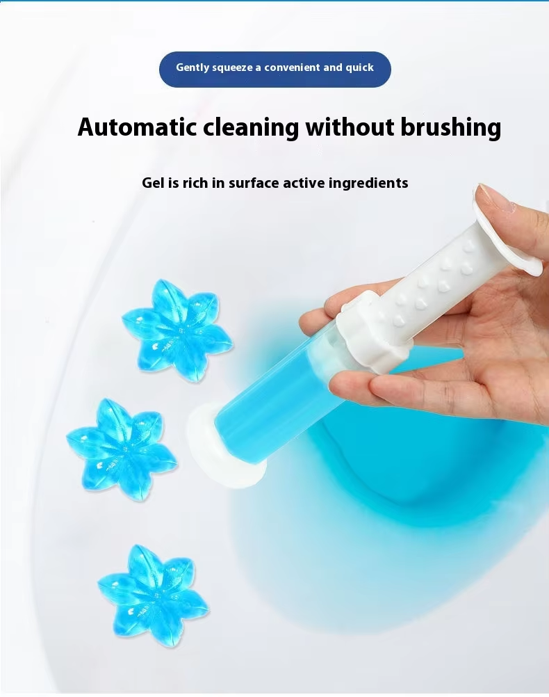 Fresh Scent Disposable Toilet Deodorizer Artifact Bathroom Descaling Cleaning Agent Flower Toilet Gel