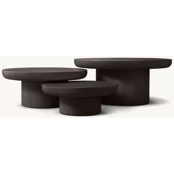 Customizable Size Modern Side Table Furniture for Living Room  white and wood coffee table