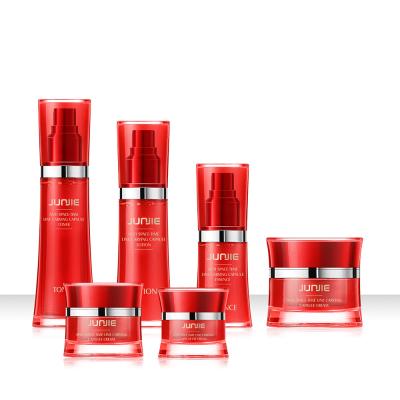 Sealing Mist Spray Bottles Red Slim Waist Lotion Cream Bottle For Mist Packaging