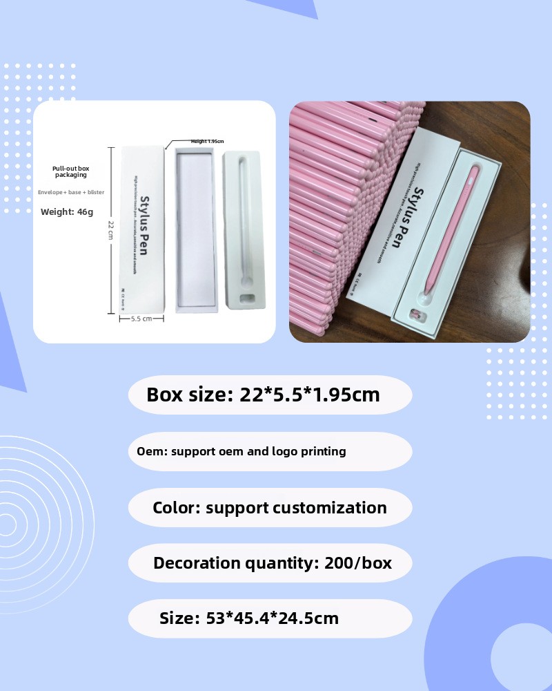 Metal Capacitive Pen for Touch Screen Painting and Handwriting Compatible with Active iPad and for Pencil Adsorbable