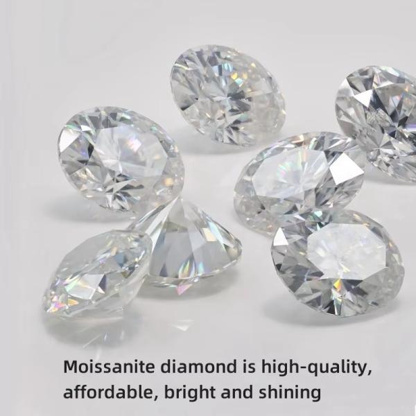 Oval Brilliant Cut Loose Moissanite Diamond 3*5mm-10*14mm Small Size For Jewelry Making