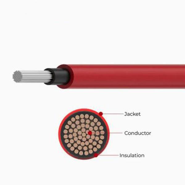 4mm 6mm 10mm Solar PV Cable Copper XLPE UV Resistant